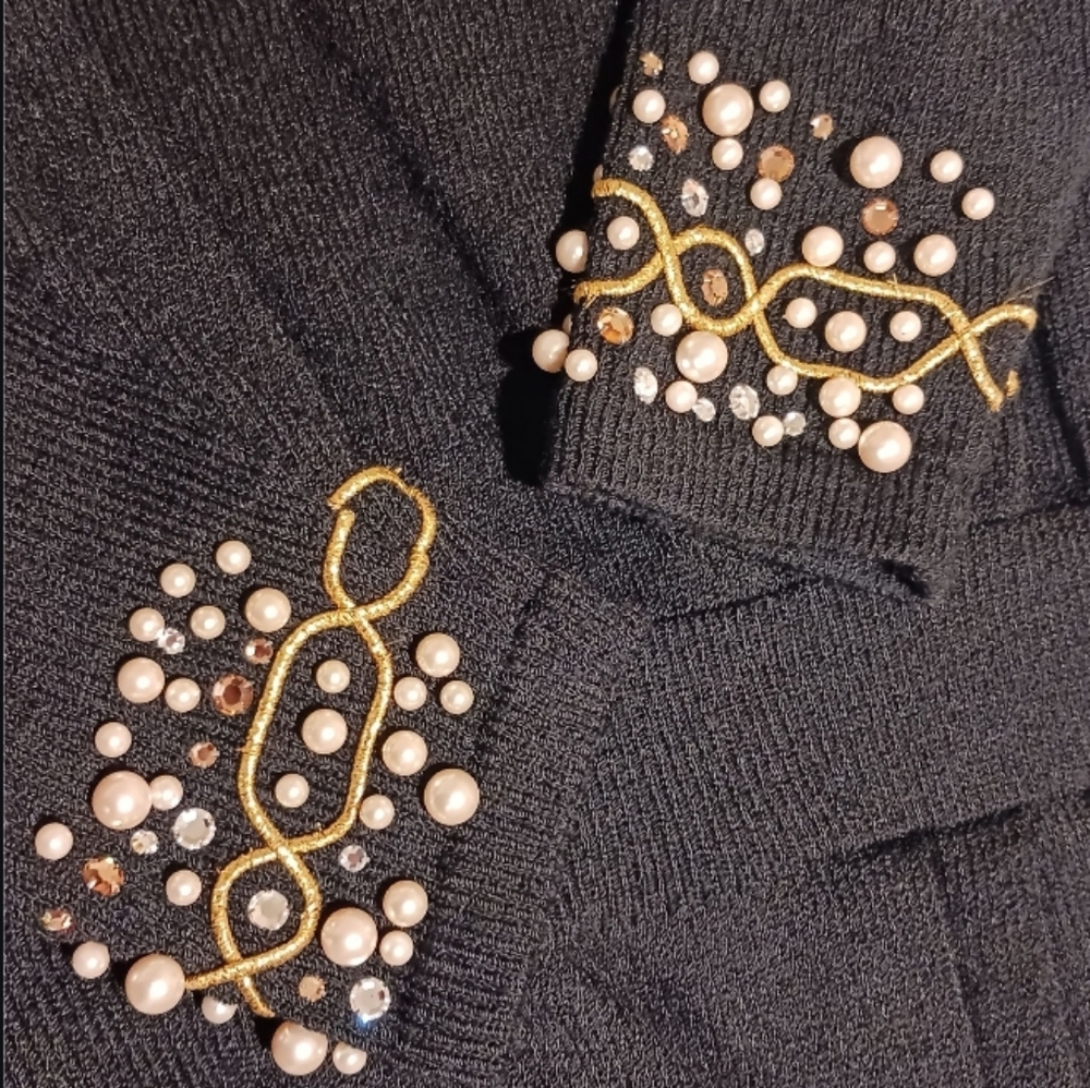 VTG Antonella Preve Embellished Sweater Jumpsuit - Picture 7 of 14